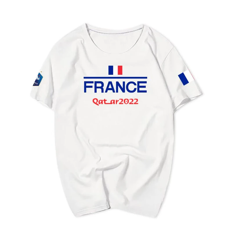 Cotton France Soccer Print Men's T-shirt Breathable O-neck Short Sleeve Football Fans Funny Tee Shirt Man Clothes Fast Shipping
Cotton France Soccer Print Men's T-shirt Breathable O-neck Short Sleeve Football Fans Funny Tee Shirt Man Clothes Fast Shipping
