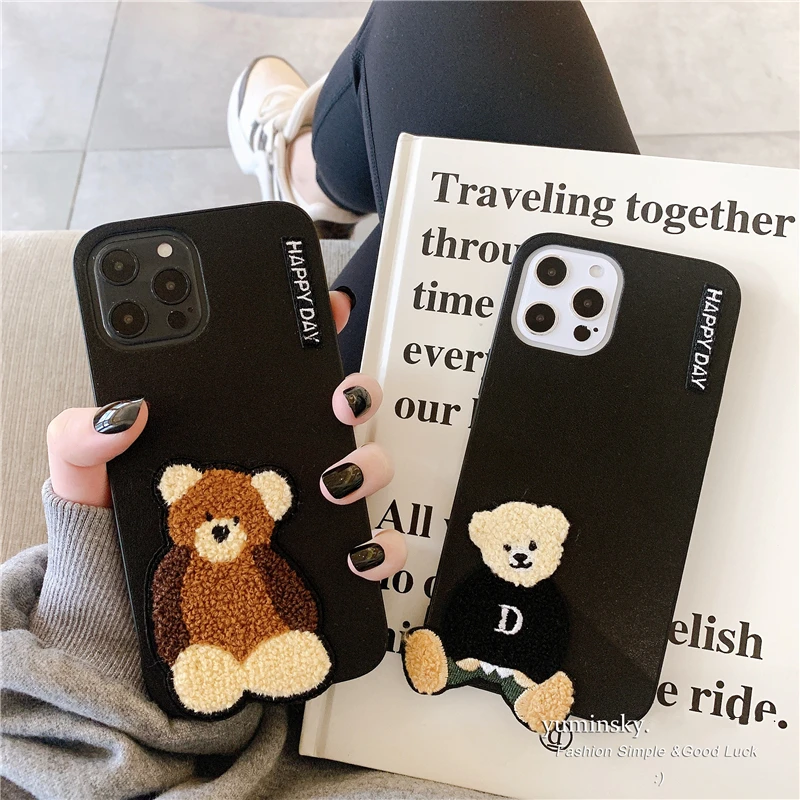 Мягкий кожаный 3D-чехол с японским мишкой и плюшевой вышивкой для iphone 12 Pro Max 12 MiNi 11 Pro Max X XS XR 7 8 plus, чехол 
Мягкий кожаный 3D-чехол с японским мишкой и плюшевой вышивкой для iphone 12 Pro Max 12 MiNi 11 Pro Max X XS XR 7 8 plus, чехол