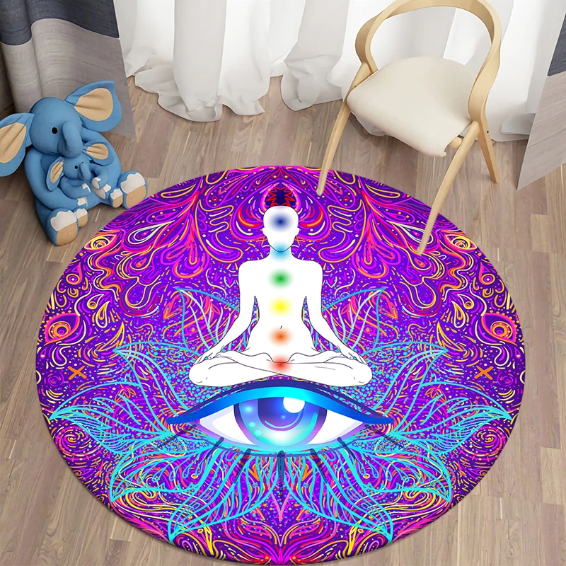 Mandalas Chakra Round Carpets for Living Room Meditation Theme Home Carpet Area Rugs Bedroom Floor Mat Home Decor Circle Rug
Mandalas Chakra Round Carpets for Living Room Meditation Theme Home Carpet Area Rugs Bedroom Floor Mat Home Decor Circle Rug