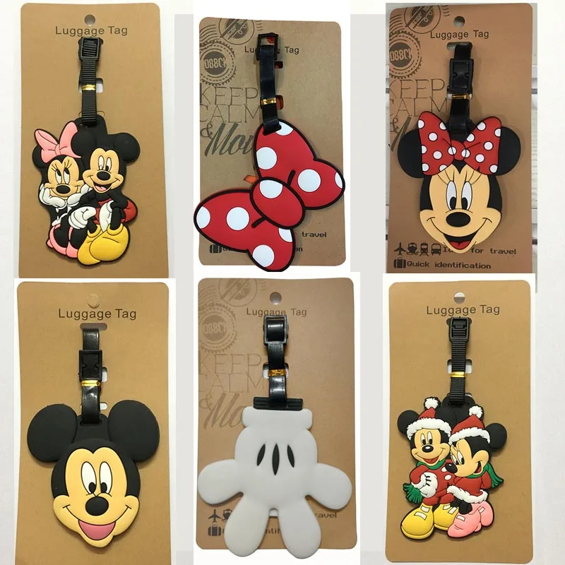 Disney Travel Accessories Christmas Mickey Luggage Tag Suitcase Fashion Style Silicon Portable Travel Label ID Addres Holder
Disney Travel Accessories Christmas Mickey Luggage Tag Suitcase Fashion Style Silicon Portable Travel Label ID Addres Holder