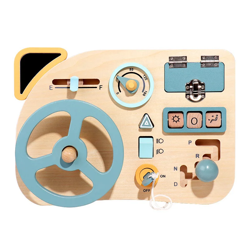 Montessori Toy Baby Wooden Car Steering Wheel Busy Board Toddler Sensory Toys Kids Educational Travel Toy for Fine Motor Skills
Montessori Toy Baby Wooden Car Steering Wheel Busy Board Toddler Sensory Toys Kids Educational Travel Toy for Fine Motor Skills