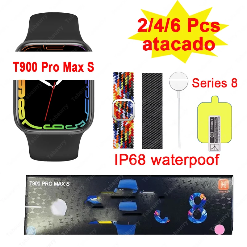 Смарт-часы T900 Pro Max S для мужчин и женщин, водонепроницаемые IP68, экран 1,92 дюйма HD, Беспроводная зарядка, фитнес-трекер, спортивные Смарт-часы
Смарт-часы T900 Pro Max S для мужчин и женщин, водонепроницаемые IP68, экран 1,92 дюйма HD, Беспроводная зарядка, фитнес-трекер, спортивные Смарт-часы