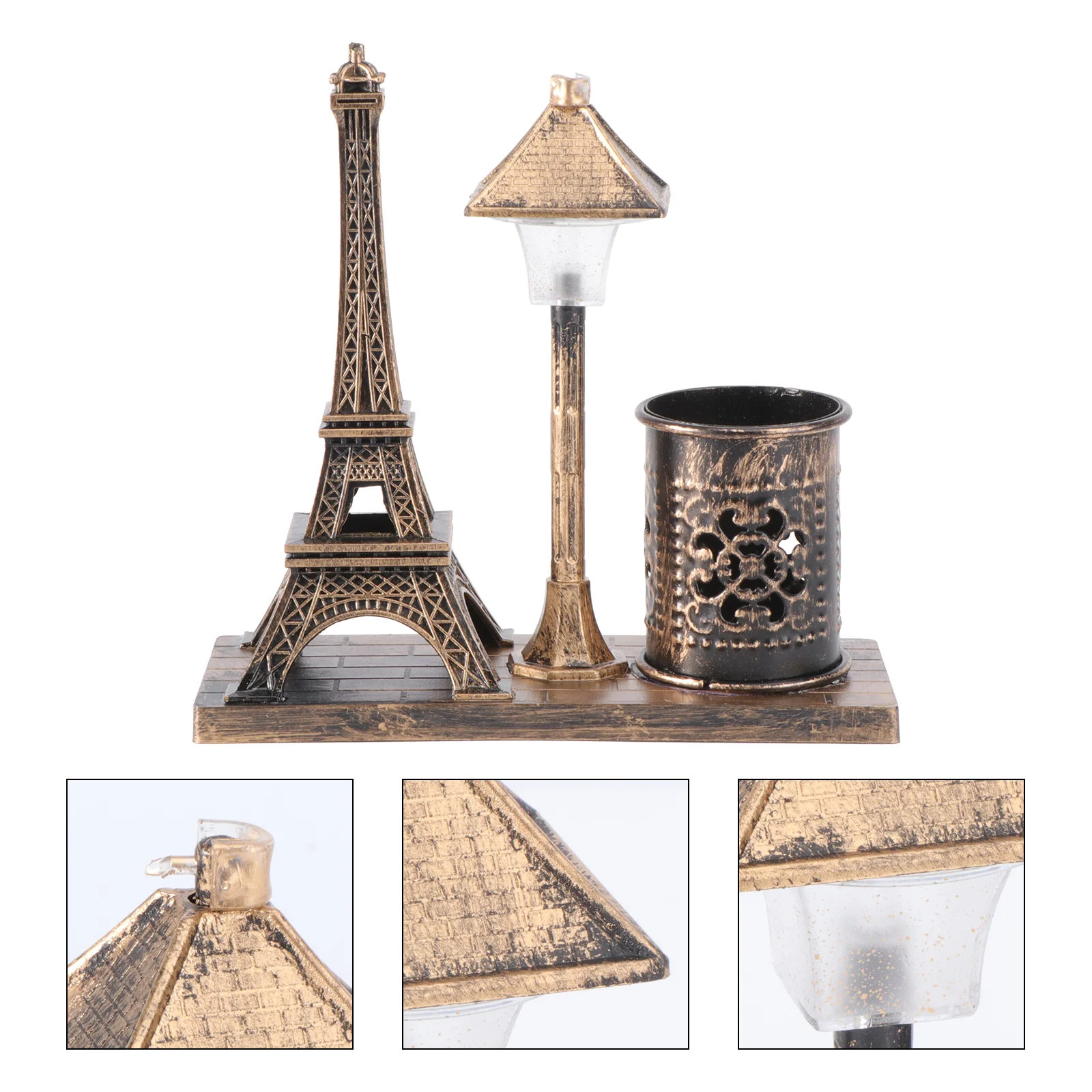 Eiffel Tower Lamp Holder Pen Light Cup Retro Desk Street Vintage Mini Decor Statue Night Paris Lights Table Makeup Organizer
Eiffel Tower Lamp Holder Pen Light Cup Retro Desk Street Vintage Mini Decor Statue Night Paris Lights Table Makeup Organizer