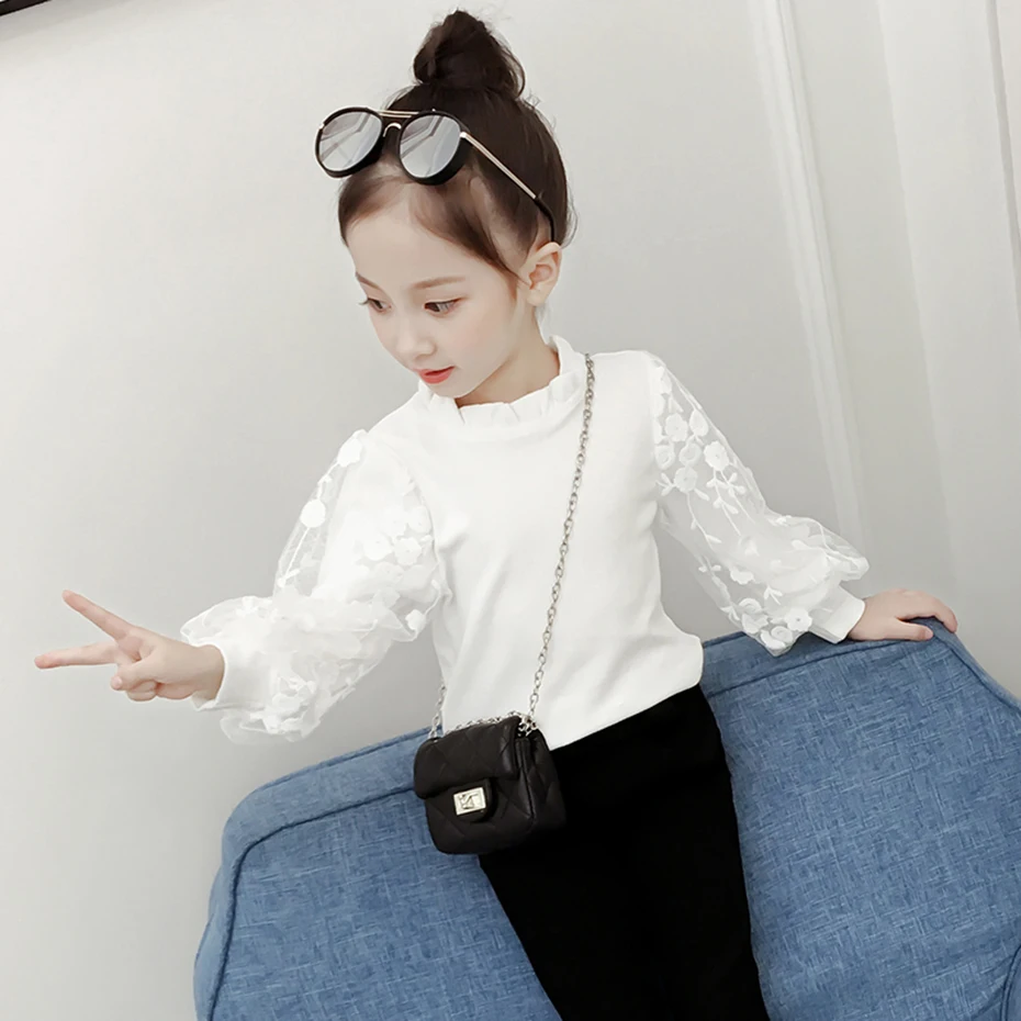 Lace Flower Girl White Blouse School Shirt Floral Childrens Blouse Spring Autumn Korean Clothes Camisas Bordadas Blusa Infantil
Lace Flower Girl White Blouse School Shirt Floral Childrens Blouse Spring Autumn Korean Clothes Camisas Bordadas Blusa Infantil