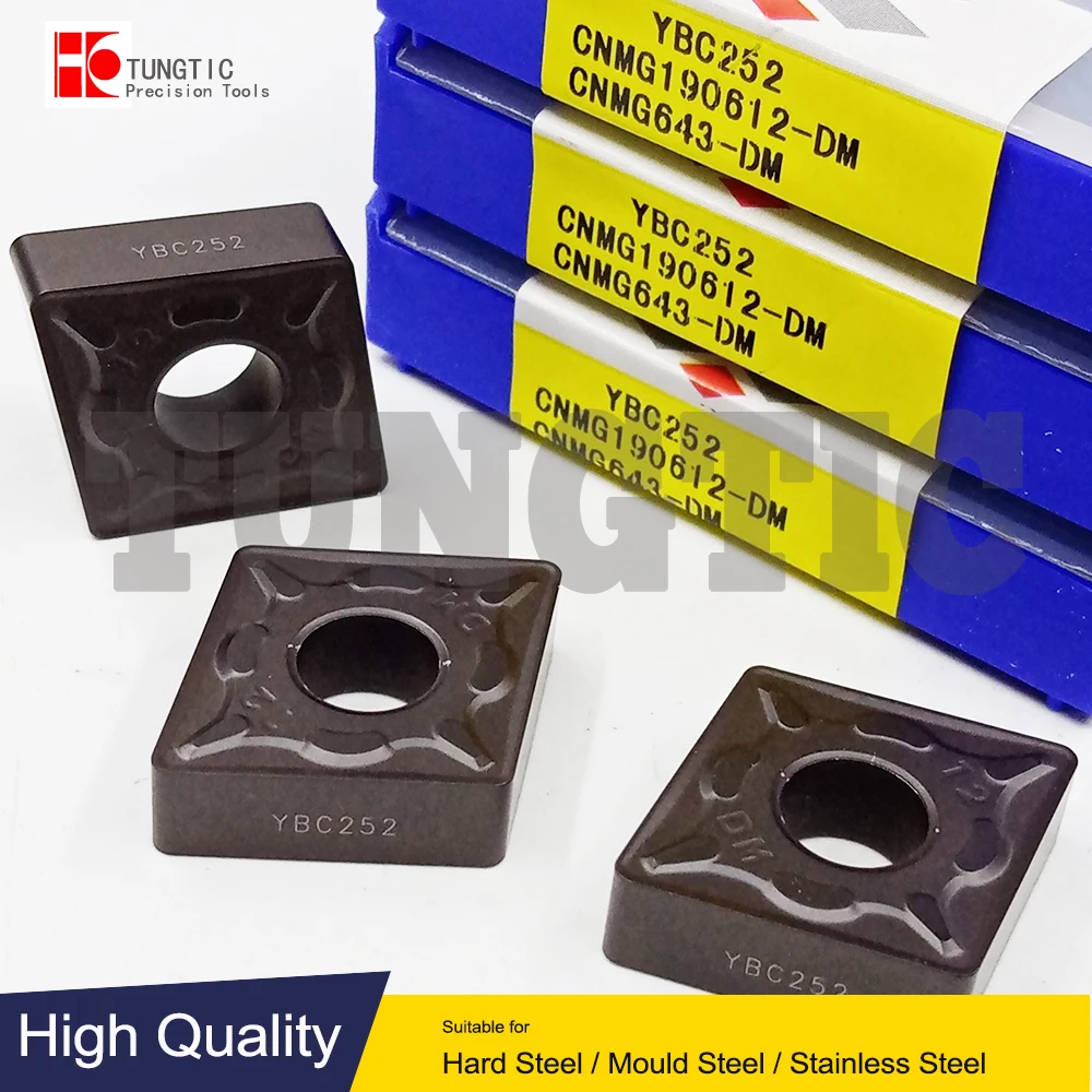 CNMG190612-DM YBC252 Milling Cutter CNC Tools Insert Lathe Machining Tools Lathe Cutting Tool Metal Turning Tools CNMG 190612
CNMG190612-DM YBC252 Milling Cutter CNC Tools Insert Lathe Machining Tools Lathe Cutting Tool Metal Turning Tools CNMG 190612
