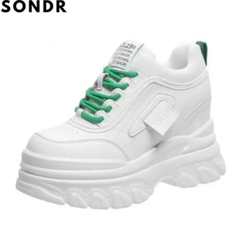 2022 Women High Platform Leather Sneakers Wedge Heels Outdoor Casual Shoes Spring Chunky Shoes Lace-up Tennis Sport Shoes Woman
2022 Women High Platform Leather Sneakers Wedge Heels Outdoor Casual Shoes Spring Chunky Shoes Lace-up Tennis Sport Shoes Woman