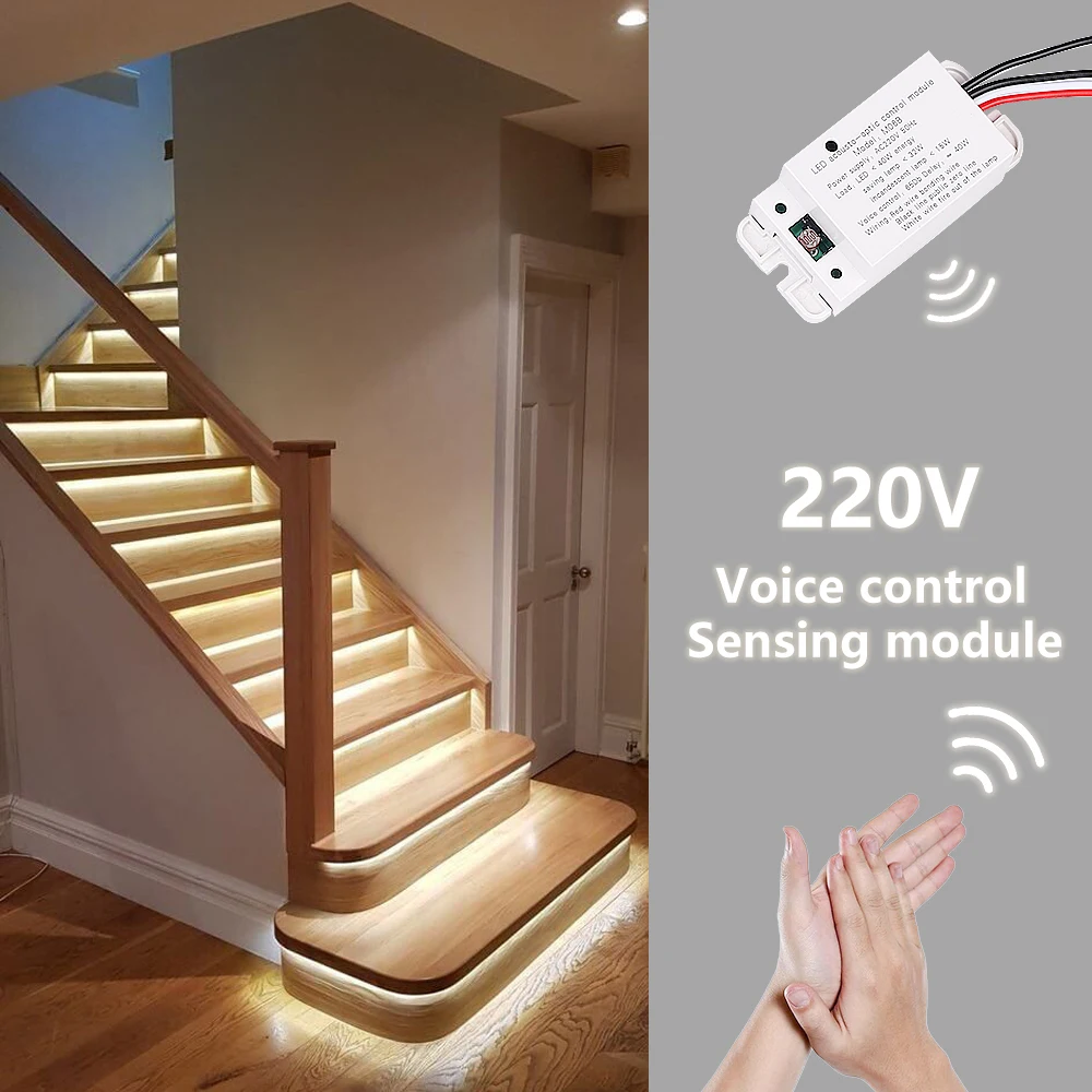 Sound Sensor Light Control Home Improvement Smart Switches Module Detector Intelligent Auto On Off Light Switch Accessories 220V
Sound Sensor Light Control Home Improvement Smart Switches Module Detector Intelligent Auto On Off Light Switch Accessories 220V
