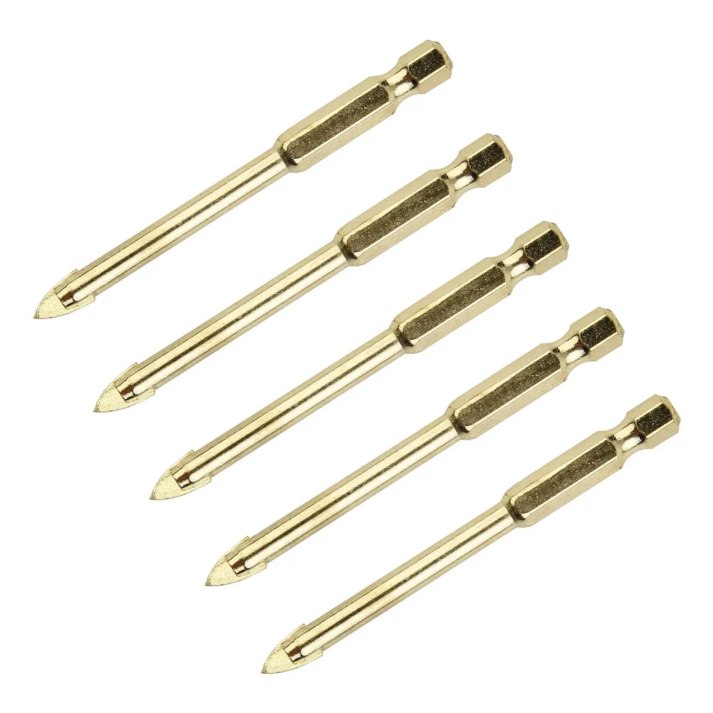 5pcs 6mm Titanium Superhard Alloy Ceramic Tile Glass Drill Bits Spear Head For Power Tools Drill Bits Accessories
5pcs 6mm Titanium Superhard Alloy Ceramic Tile Glass Drill Bits Spear Head For Power Tools Drill Bits Accessories