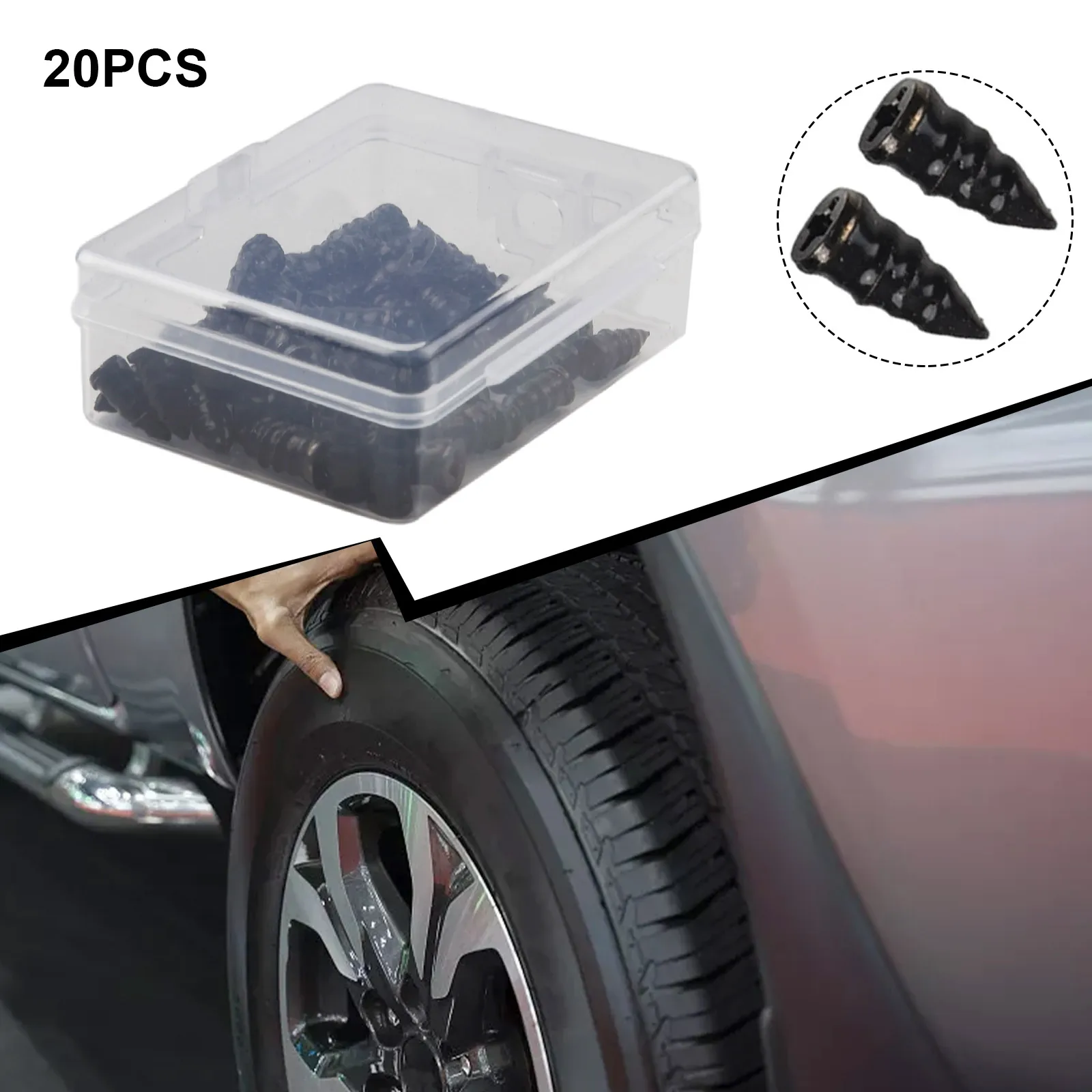 20PCS 2 Sizes Vacuum Tire Repair Rubber Screw Nails + Collection Box For Cars/ Mountain Bikes/ Electric-bikes/ Motorcycles
20PCS 2 Sizes Vacuum Tire Repair Rubber Screw Nails + Collection Box For Cars/ Mountain Bikes/ Electric-bikes/ Motorcycles