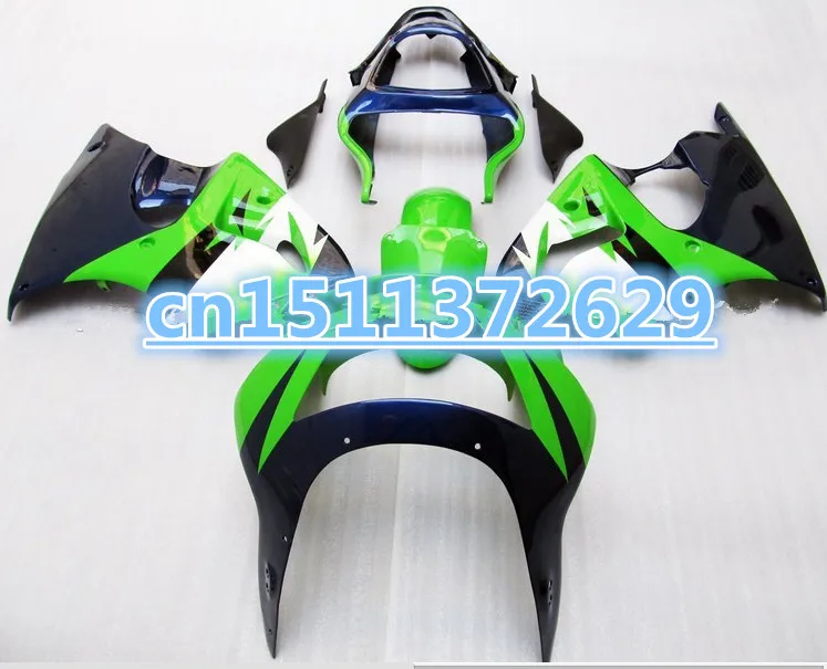 

ZX6R 98 99 green blue black Fairing for KAWASAKI ZX 6R 98 99 ZX 6R 636 98 99 NINJA ZX-6R 98 99 ABS Motorcycle fairing kits-Dor D