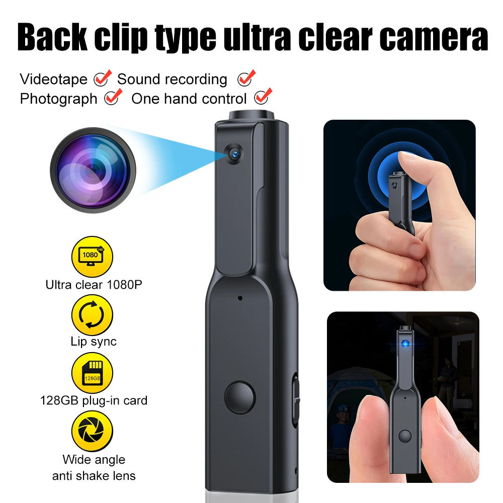 HD 1080P Mini Pen Camera Body Wearable DV Recorder Rechargeable Pocket Recording Cam Security Surveillance Camera Support TF
HD 1080P Mini Pen Camera Body Wearable DV Recorder Rechargeable Pocket Recording Cam Security Surveillance Camera Support TF