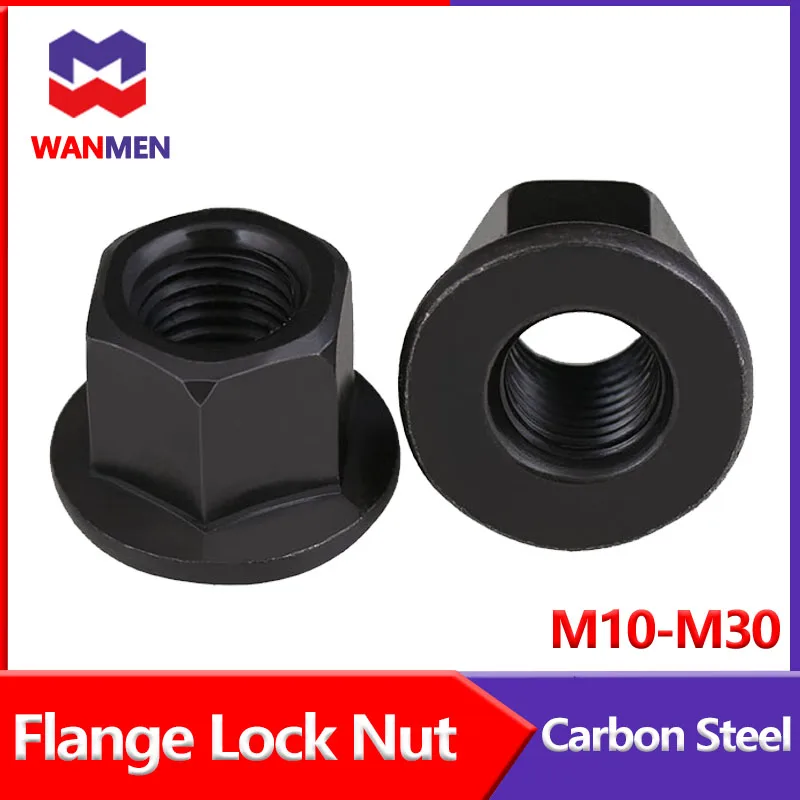 Black Carbon Steel Flange Lock Nut Hex Hexagon Nut Hex Flange Insert Lock Nut Self-locking Lock nut M10,M12,M14,M16,M18,M30
Black Carbon Steel Flange Lock Nut Hex Hexagon Nut Hex Flange Insert Lock Nut Self-locking Lock nut M10,M12,M14,M16,M18,M30