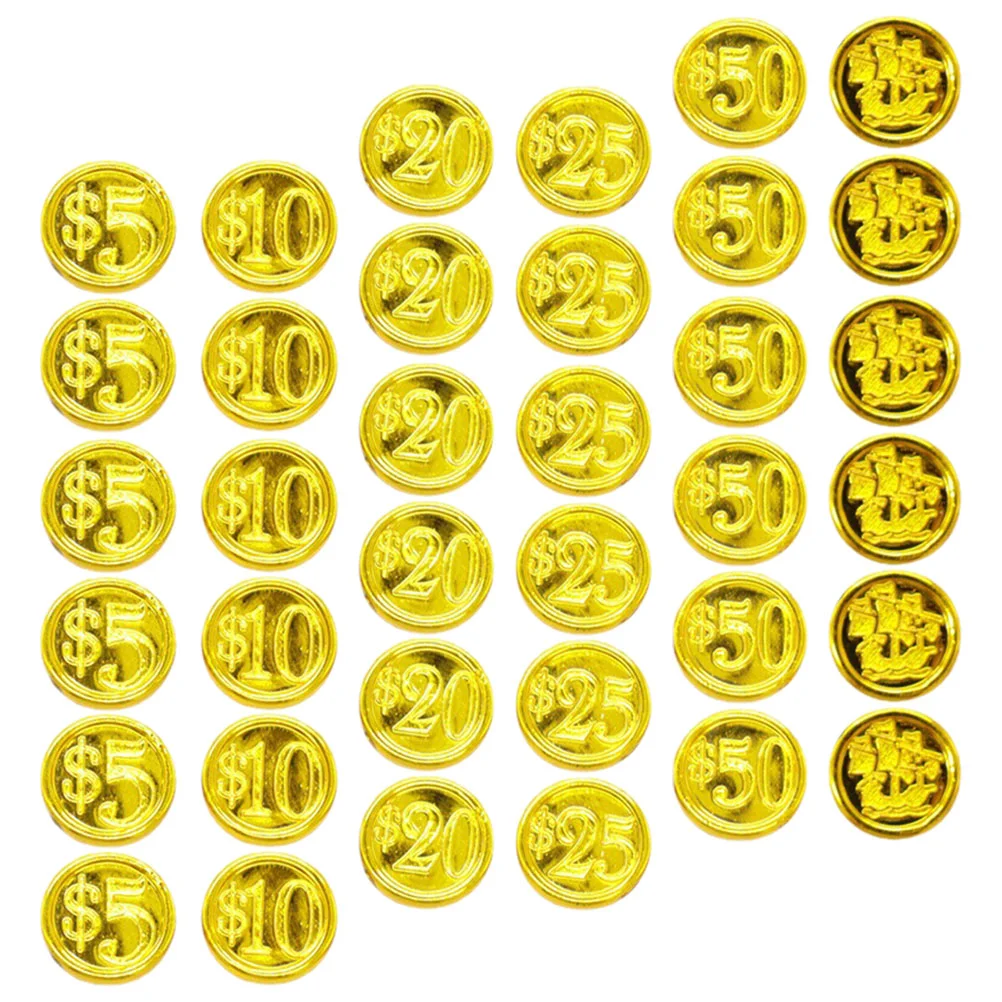 48 Pcs Toy Coin Props Fake Coins Party Plaything Plastic Compact Reusable Gaming Favors
48 Pcs Toy Coin Props Fake Coins Party Plaything Plastic Compact Reusable Gaming Favors