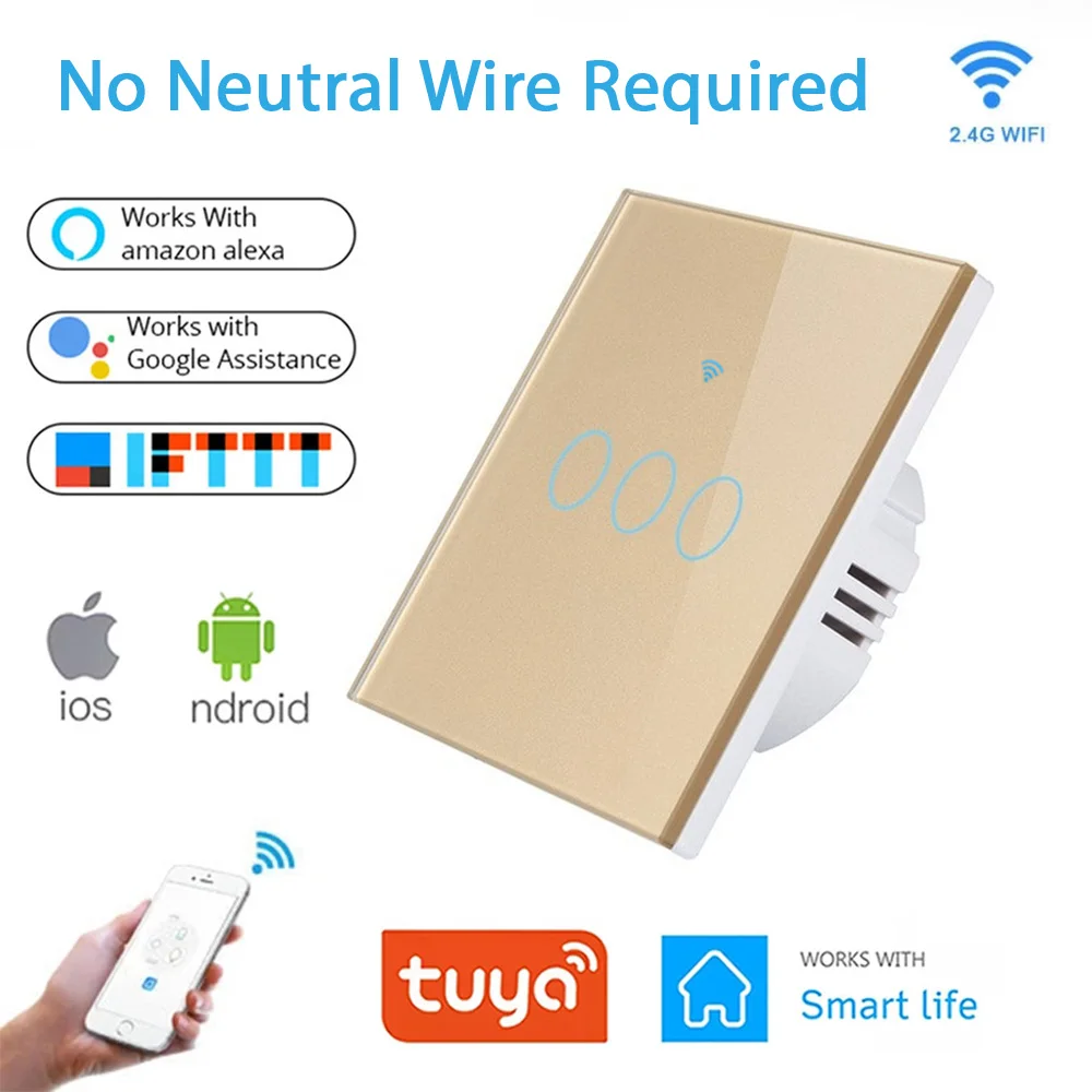 1/2/3 Gang Single Fire Line EU Type WiFi RF433 Smart Glass Panel Switch, Tuya App Remote Control, Work With Alexa Google Home
1/2/3 Gang Single Fire Line EU Type WiFi RF433 Smart Glass Panel Switch, Tuya App Remote Control, Work With Alexa Google Home