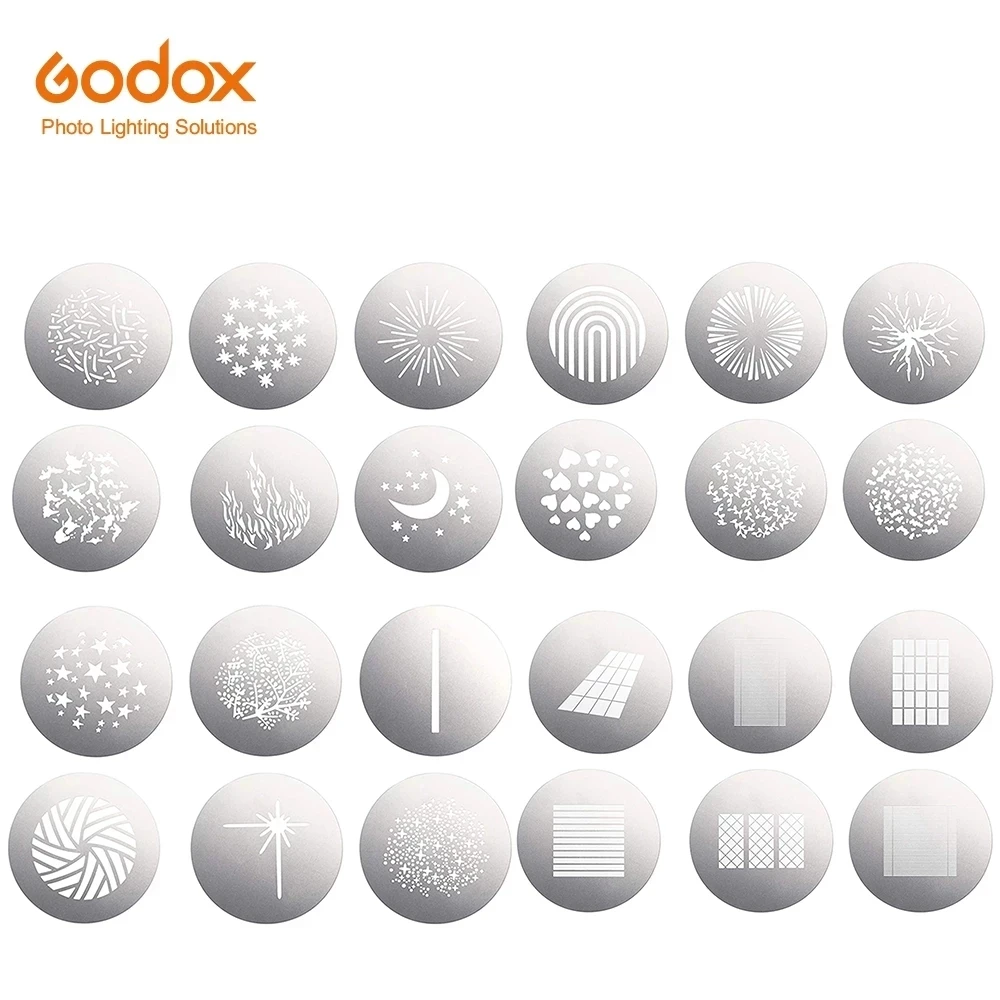Godox Gobo Set SA-09 001 002 003 004 Kit для SA17 SA-P S30 S60 SL150II VL150 VL200 VL300 SL200II регулируемое крепление Bowens Light
Godox Gobo Set SA-09 001 002 003 004 Kit для SA17 SA-P S30 S60 SL150II VL150 VL200 VL300 SL200II регулируемое крепление Bowens Light