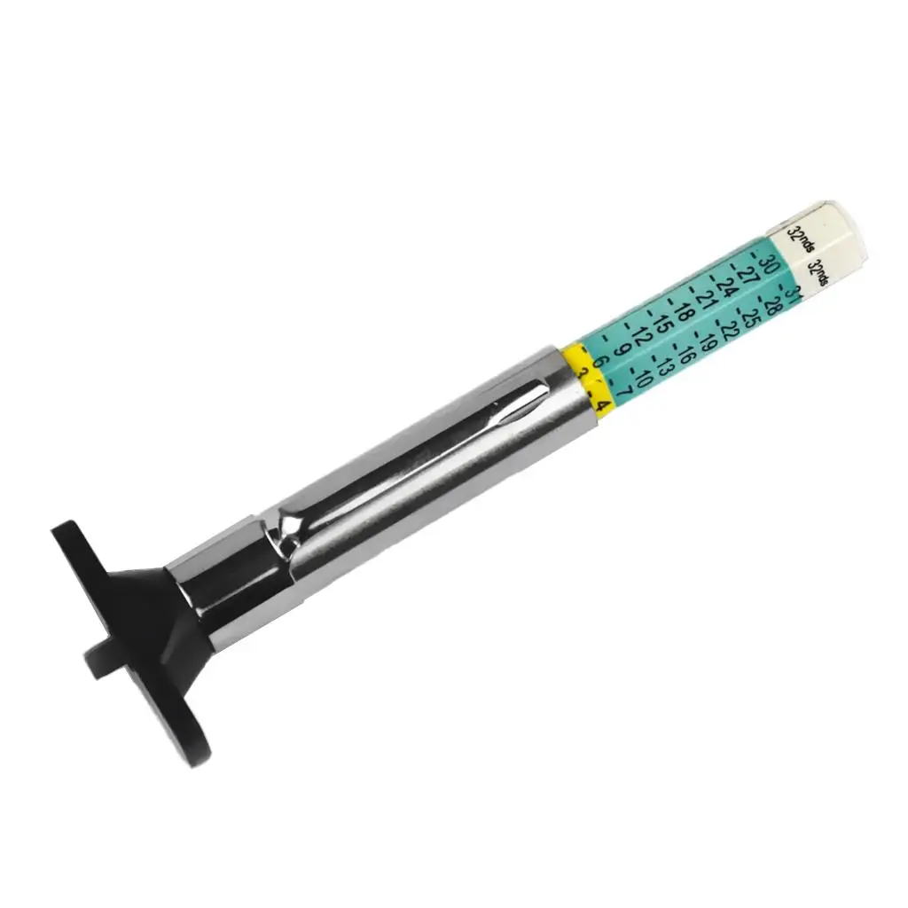 Tire Tread Depth Gauge (Color Coded), Accurate Measurement Tools - Depth Range: 1-25mm, Green 
Tire Tread Depth Gauge (Color Coded), Accurate Measurement Tools - Depth Range: 1-25mm, Green