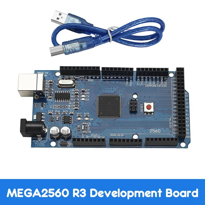 

MEGA2560 R3 Development Board 2560 Development Board CH340G Microcontroller With USB Cable For Arduino UNO R3