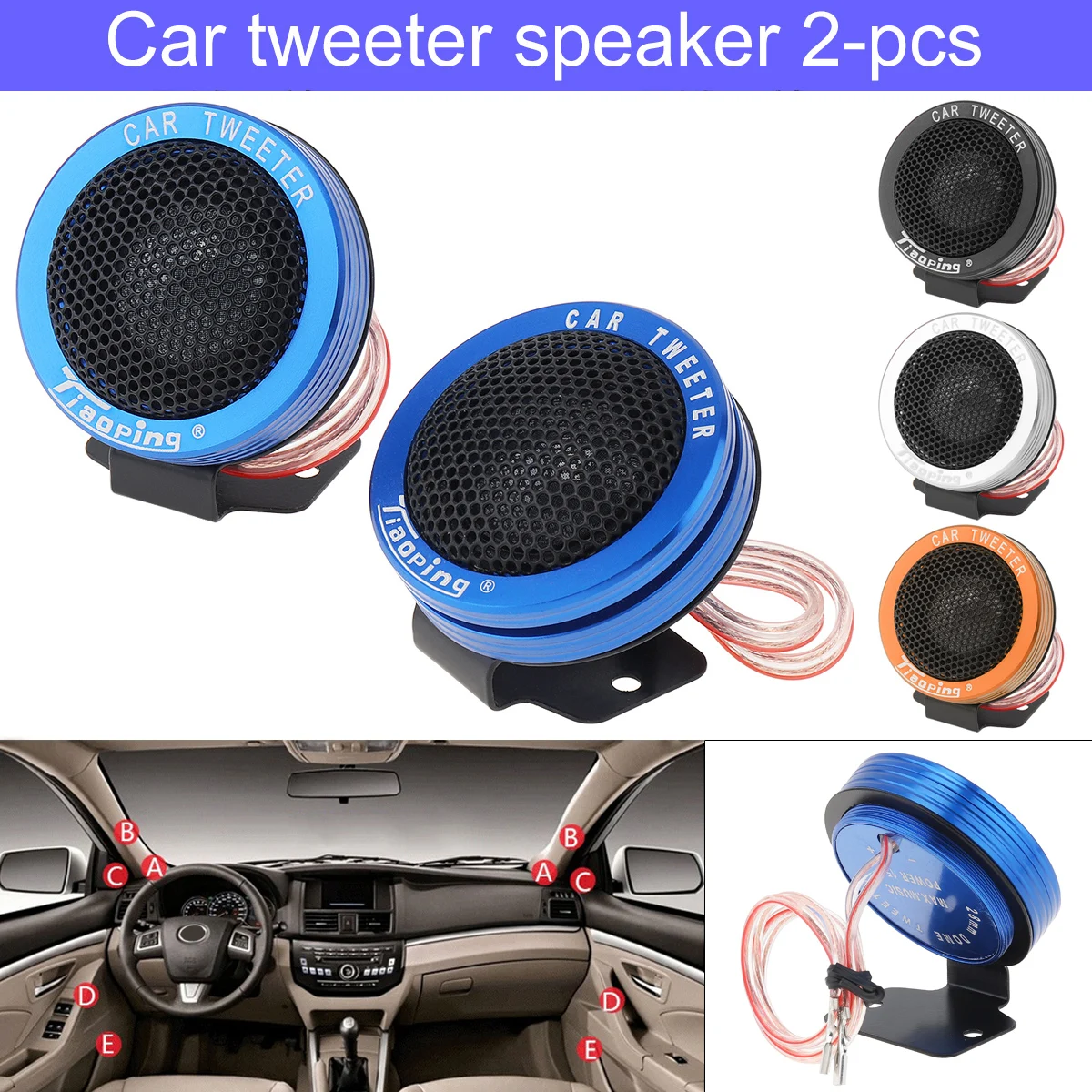 30pcs 150W Car Silk Dome Tweeter Speaker Auto Audio Loudspeaker Car Stereo Treble Speaker for Cars Vehicles
30pcs 150W Car Silk Dome Tweeter Speaker Auto Audio Loudspeaker Car Stereo Treble Speaker for Cars Vehicles