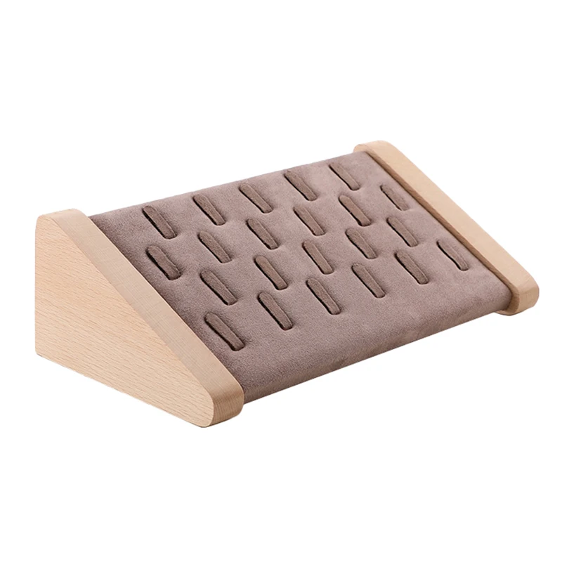 Подставка для хранения ювелирных изделий, деревянная витрина для колец, 22 ячейки, шкаф для демонстрации подвесок, серег
Подставка для хранения ювелирных изделий, деревянная витрина для колец, 22 ячейки, шкаф для демонстрации подвесок, серег