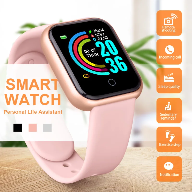Smart Watch Blood Pressure Fitness Tracker Bracelets Clock Smartwatch Sports Men Women Watch Android IOS D20 Y68
Smart Watch Blood Pressure Fitness Tracker Bracelets Clock Smartwatch Sports Men Women Watch Android IOS D20 Y68