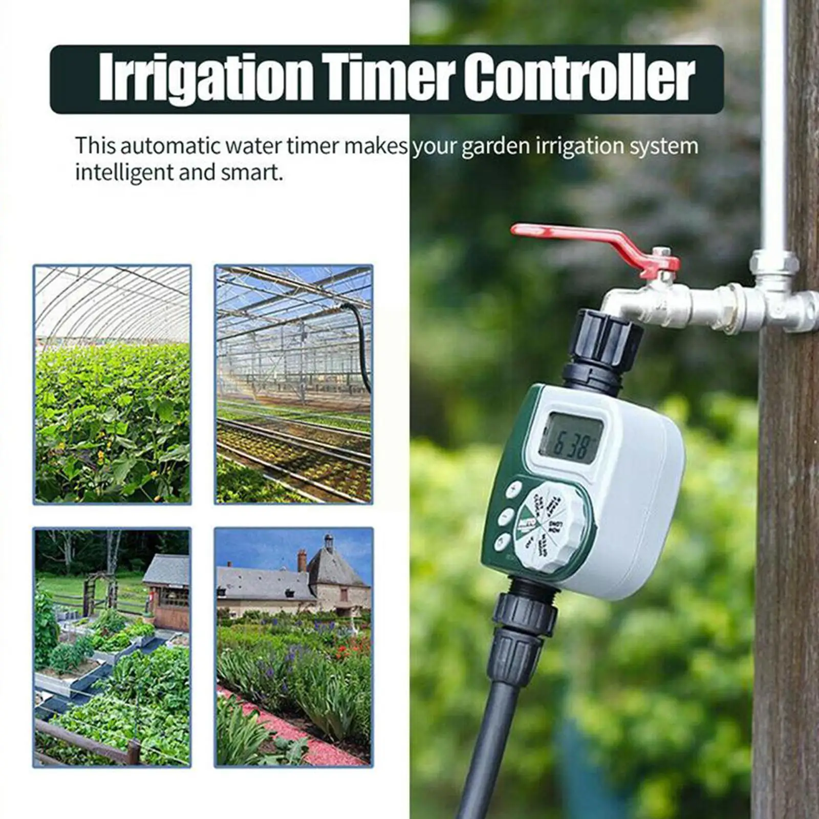 Digital Programmable Water Timer Weatherproof Garden Lawn Faucet Automatic Hose Irrigation Timer Controller X9V4
Digital Programmable Water Timer Weatherproof Garden Lawn Faucet Automatic Hose Irrigation Timer Controller X9V4