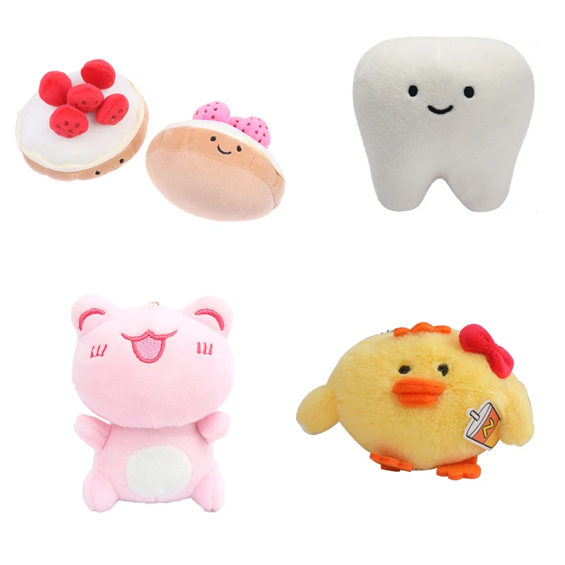 1pc Cute Chicken Plush Bag Ornament Soft Strawberry Cake Plush Stuffed Toys Frog Teeth Doll Kid Gifts
1pc Cute Chicken Plush Bag Ornament Soft Strawberry Cake Plush Stuffed Toys Frog Teeth Doll Kid Gifts
