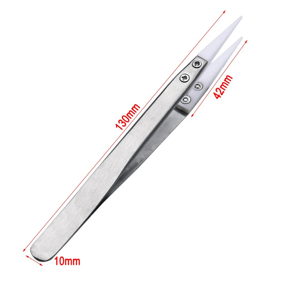 3pcs Non Conductive Ceramic Tweezers Heat Resistant Anti-Static Reverse Tweezers Straight/curved Tweezer Hand Tool
3pcs Non Conductive Ceramic Tweezers Heat Resistant Anti-Static Reverse Tweezers Straight/curved Tweezer Hand Tool
