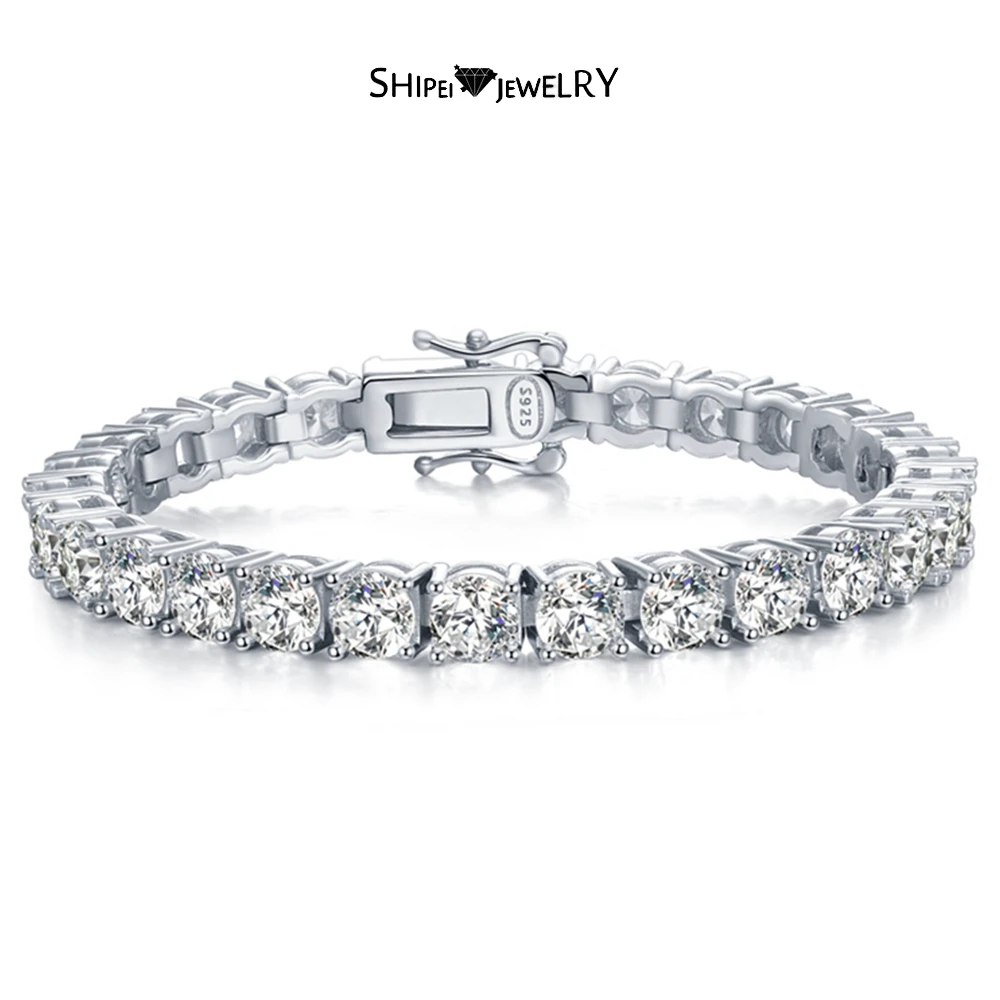 Shipei Hip Hop Rock 925 Sterling Silver 4-7MM High Carbon Diamond Gemstone Fine Jewelry 18K Gold Plated Tennis Chain Bracelet
Shipei Hip Hop Rock 925 Sterling Silver 4-7MM High Carbon Diamond Gemstone Fine Jewelry 18K Gold Plated Tennis Chain Bracelet