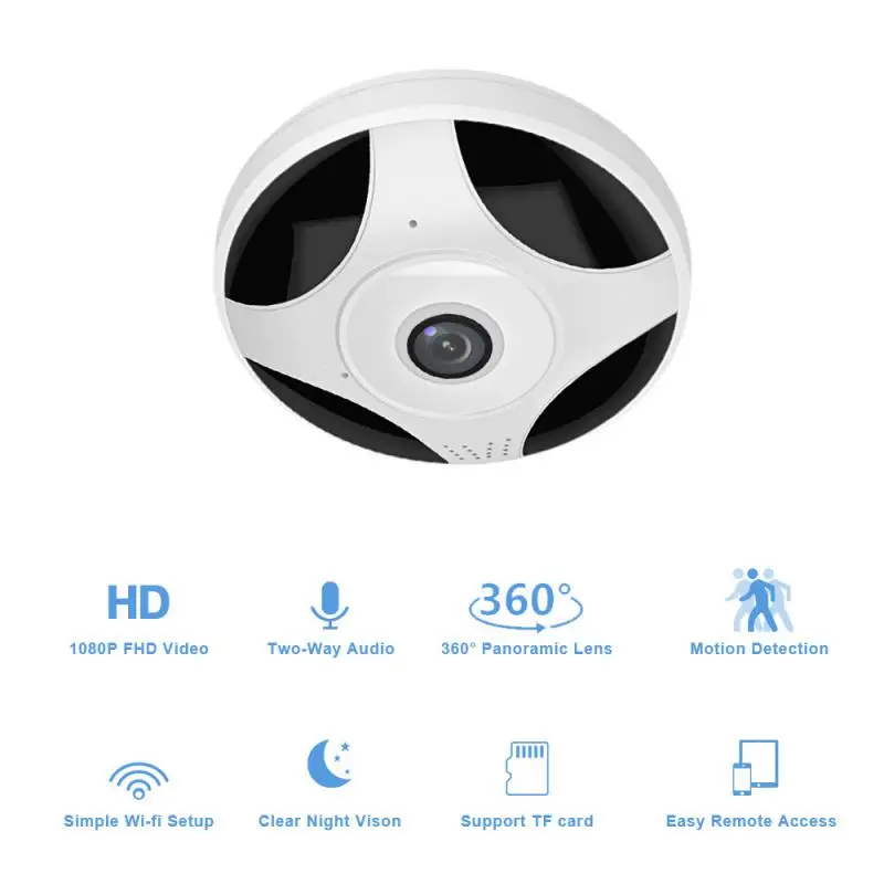 Support Tf Card Cctv Ip Camera Motion Detection P2p Indoor Camera Remote Control 360 Degrees Panoramic View 1080p Hd Smart Home
Support Tf Card Cctv Ip Camera Motion Detection P2p Indoor Camera Remote Control 360 Degrees Panoramic View 1080p Hd Smart Home