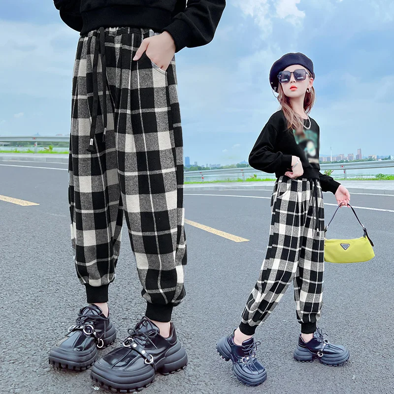 New Spring Autumn Girls Plaid Trousers Teenager Fashion Loose Harem Pants School Children Casual Sweatpants 4 5 6 7 9 11 13 14 Y
New Spring Autumn Girls Plaid Trousers Teenager Fashion Loose Harem Pants School Children Casual Sweatpants 4 5 6 7 9 11 13 14 Y