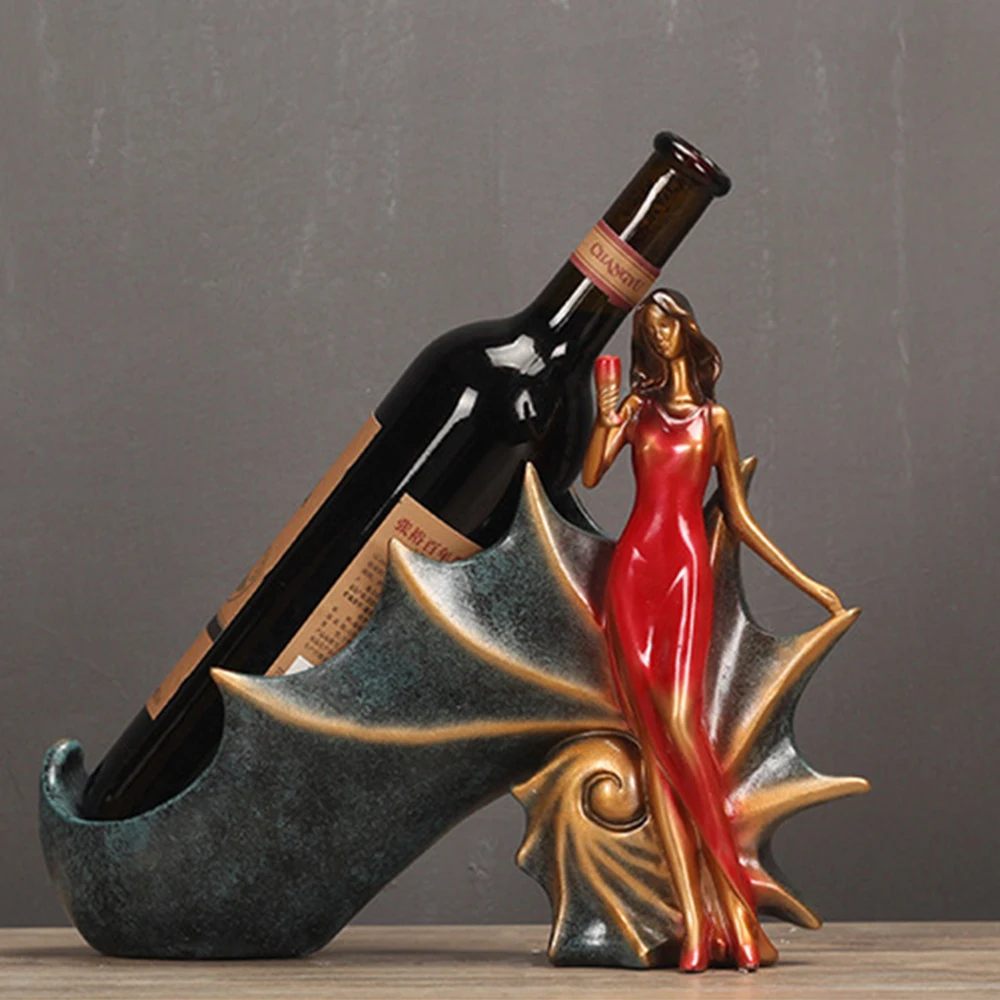 European-Style Wine Rack Modern Minimalist Red Wine Tray Female Modeling Resin Retro Crafts Wine Cabinet Ornaments
European-Style Wine Rack Modern Minimalist Red Wine Tray Female Modeling Resin Retro Crafts Wine Cabinet Ornaments
