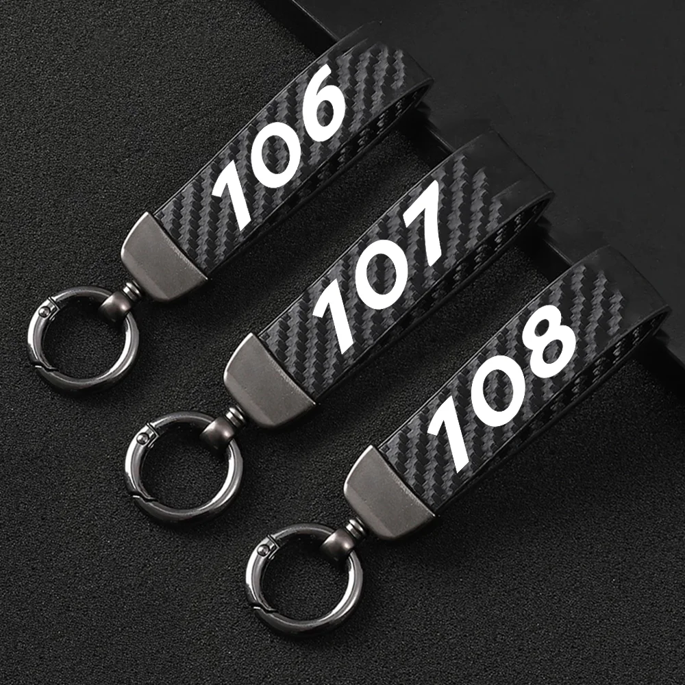 Car Keyring Carbon Fiber Key Belt Horseshoe Buckle Keychain High-grade Personalized Key Ring Pendant For Peugeot 106 107 108
Car Keyring Carbon Fiber Key Belt Horseshoe Buckle Keychain High-grade Personalized Key Ring Pendant For Peugeot 106 107 108