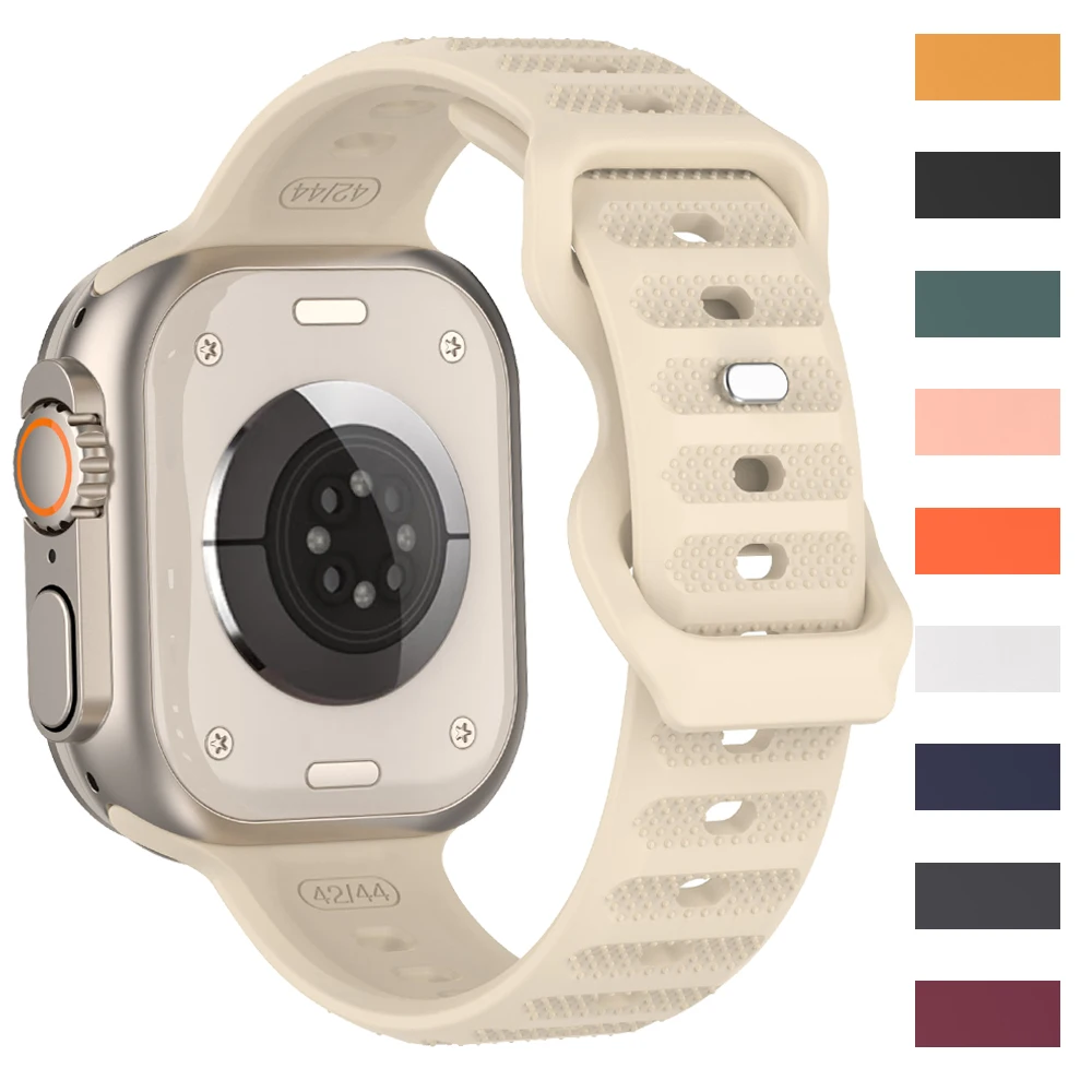 Silicone Strap for Apple Watch Ultra Band 40mm 41mm 42mm 49mm 44mm 45mm Soft Bracelet Sport Correa Iwatch Series 8 7 3 5 6 4 38
Silicone Strap for Apple Watch Ultra Band 40mm 41mm 42mm 49mm 44mm 45mm Soft Bracelet Sport Correa Iwatch Series 8 7 3 5 6 4 38