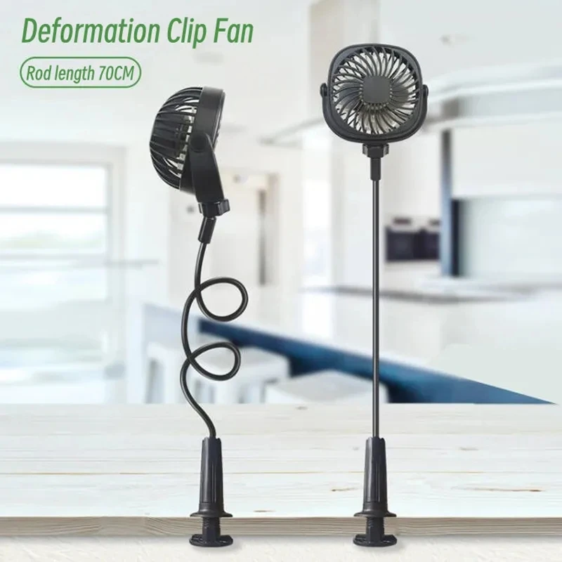 USB Rechargeable Deformable Bracket Electric Clip Fan 3 Speed Portable Baby Stroller Air Cooler Fan Silent Home Table Ventilator
USB Rechargeable Deformable Bracket Electric Clip Fan 3 Speed Portable Baby Stroller Air Cooler Fan Silent Home Table Ventilator