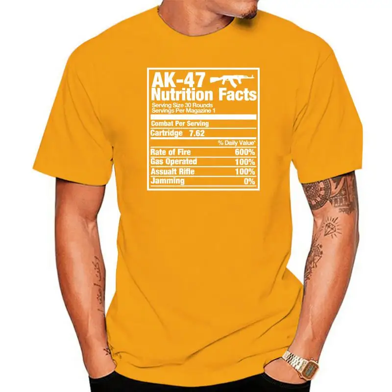 Ak-47 Nutrition Facts Gun T-Shirt Black Cotton Men T-Shirts Classical 2022 Hip Hop T Shirt Streetwear Clothing Personalized Shir
Ak-47 Nutrition Facts Gun T-Shirt Black Cotton Men T-Shirts Classical 2022 Hip Hop T Shirt Streetwear Clothing Personalized Shir