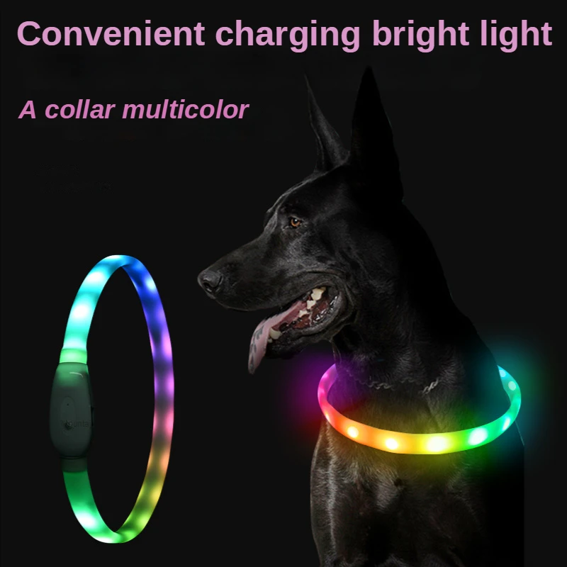 Pet luminous collar Pet collar usb charging DIY dog night aperture LED collar safe dog walking seat belt dog collar accessories
Pet luminous collar Pet collar usb charging DIY dog night aperture LED collar safe dog walking seat belt dog collar accessories