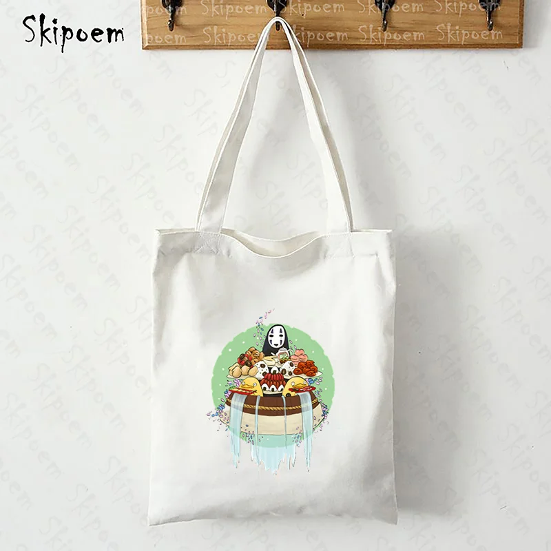 Shoulder Tote Bag Shoppers Bags White Eco Messenger Handbags Women's Spirited Away Faceless Man Casual kawaii Painting Handbags
Shoulder Tote Bag Shoppers Bags White Eco Messenger Handbags Women's Spirited Away Faceless Man Casual kawaii Painting Handbags