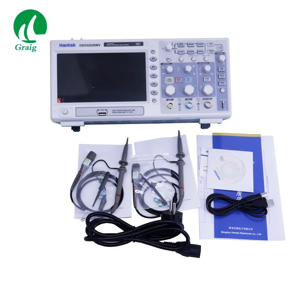 Hantek Scopemeter DSO5202BMV Digital Storage Oscilloscope 2 Channels 200MHz 1GSa/s
Hantek Scopemeter DSO5202BMV Digital Storage Oscilloscope 2 Channels 200MHz 1GSa/s