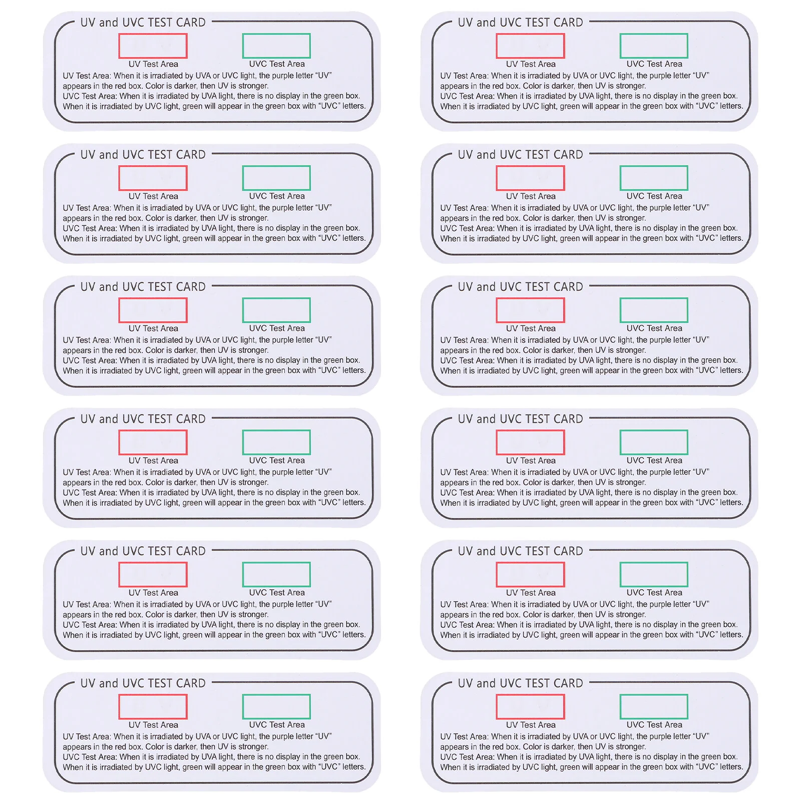 Box Box Uv Box Pet Waterproof Indicator Effect Tester Discoloration Detection Cards
Box Box Uv Box Pet Waterproof Indicator Effect Tester Discoloration Detection Cards