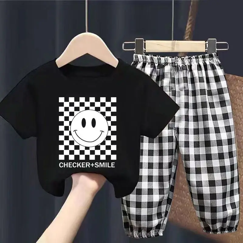 Children Clothing Set Boy Girl Clothes Kids Summer Suit Baby Cotton Tshirt Plaid Pants Toddler Loungewear Tracksuit 2Pcs Outfits
Children Clothing Set Boy Girl Clothes Kids Summer Suit Baby Cotton Tshirt Plaid Pants Toddler Loungewear Tracksuit 2Pcs Outfits