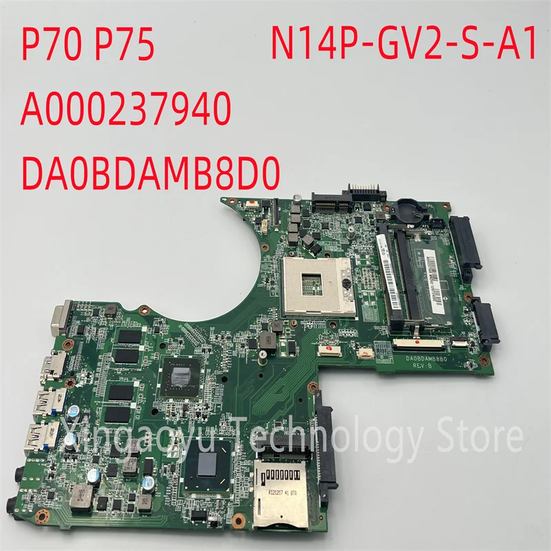 Оригинал для ноутбука TOSHIBA Satellite P70 P75 материнская плата A000237940 DA0BDAMB8D0 SLJ8E N14P-GV2-S-A1 DDR3 100% прошедший срок службы
Оригинал для ноутбука TOSHIBA Satellite P70 P75 материнская плата A000237940 DA0BDAMB8D0 SLJ8E N14P-GV2-S-A1 DDR3 100% прошедший срок службы