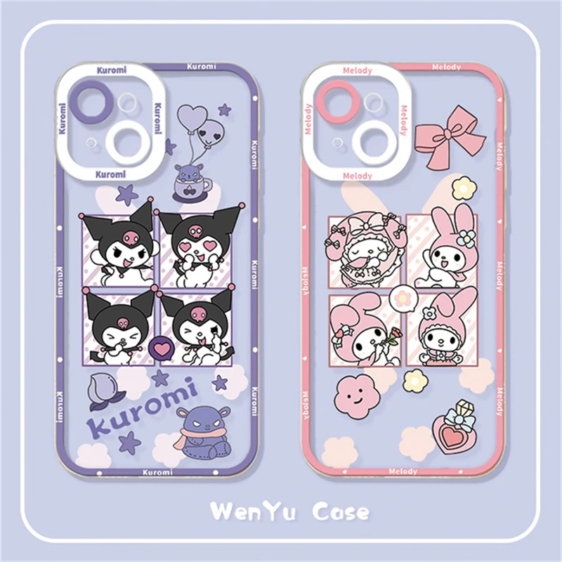 Sanrio Original Melody Kulomi Case For iPhone 14 13 11 12 Pro Max Mini XS XR 6 7 8 Plus Cute Cartoon TPU Transparent Cover Gifts
Sanrio Original Melody Kulomi Case For iPhone 14 13 11 12 Pro Max Mini XS XR 6 7 8 Plus Cute Cartoon TPU Transparent Cover Gifts