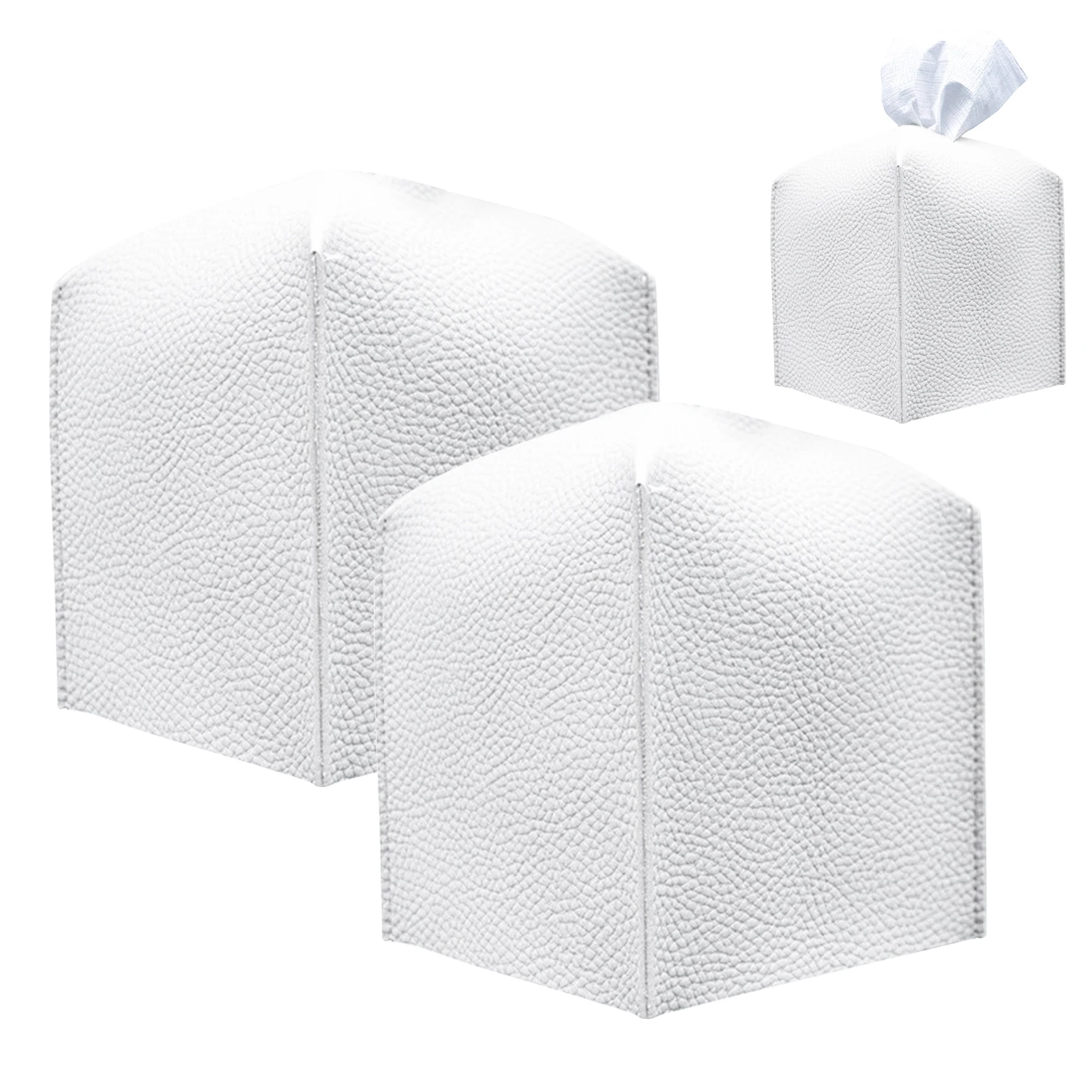 2pcs Holders Bedroom Square Tissue Box Cover PU Leather Modern Home Decor Car Office Hotel Cube White Bathroom Countertop
2pcs Holders Bedroom Square Tissue Box Cover PU Leather Modern Home Decor Car Office Hotel Cube White Bathroom Countertop