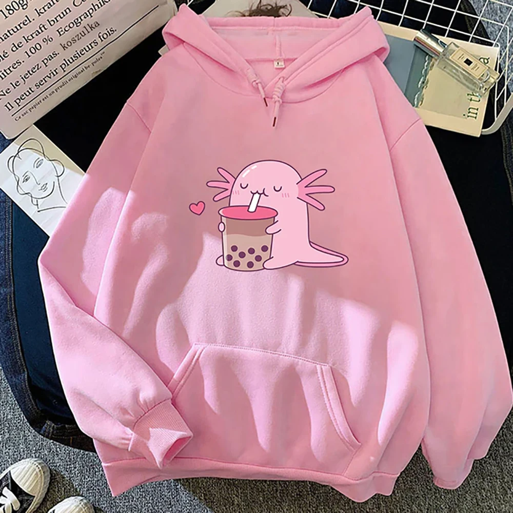 Axolotl Boba Milk Tea Hoodies Fashion Pink Graphic Woman's Sweatshirt Kawaii Cartoon Print Korean Style Casual Famale Pullover
Axolotl Boba Milk Tea Hoodies Fashion Pink Graphic Woman's Sweatshirt Kawaii Cartoon Print Korean Style Casual Famale Pullover