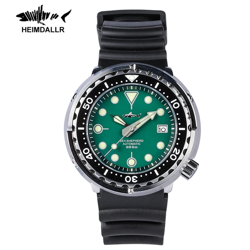 

HEIMDALLR Tuna Can Diving watches for man 47mm NH35 Movement Stainless Steel Sapphire Crystal 20Bar Automatic Mechanical Watches
