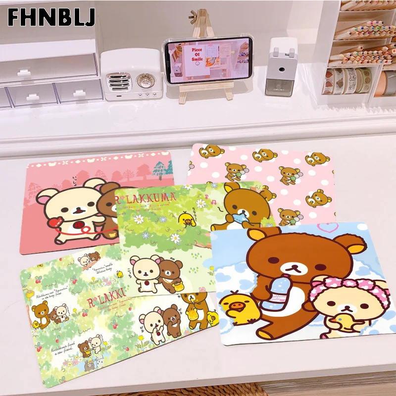 Cute Cartoon Rilakkuma Small Desktop Desk Mat Kawaii Gaming Accessories Students Writing Pad For PC Gamer Mousemat
Cute Cartoon Rilakkuma Small Desktop Desk Mat Kawaii Gaming Accessories Students Writing Pad For PC Gamer Mousemat
