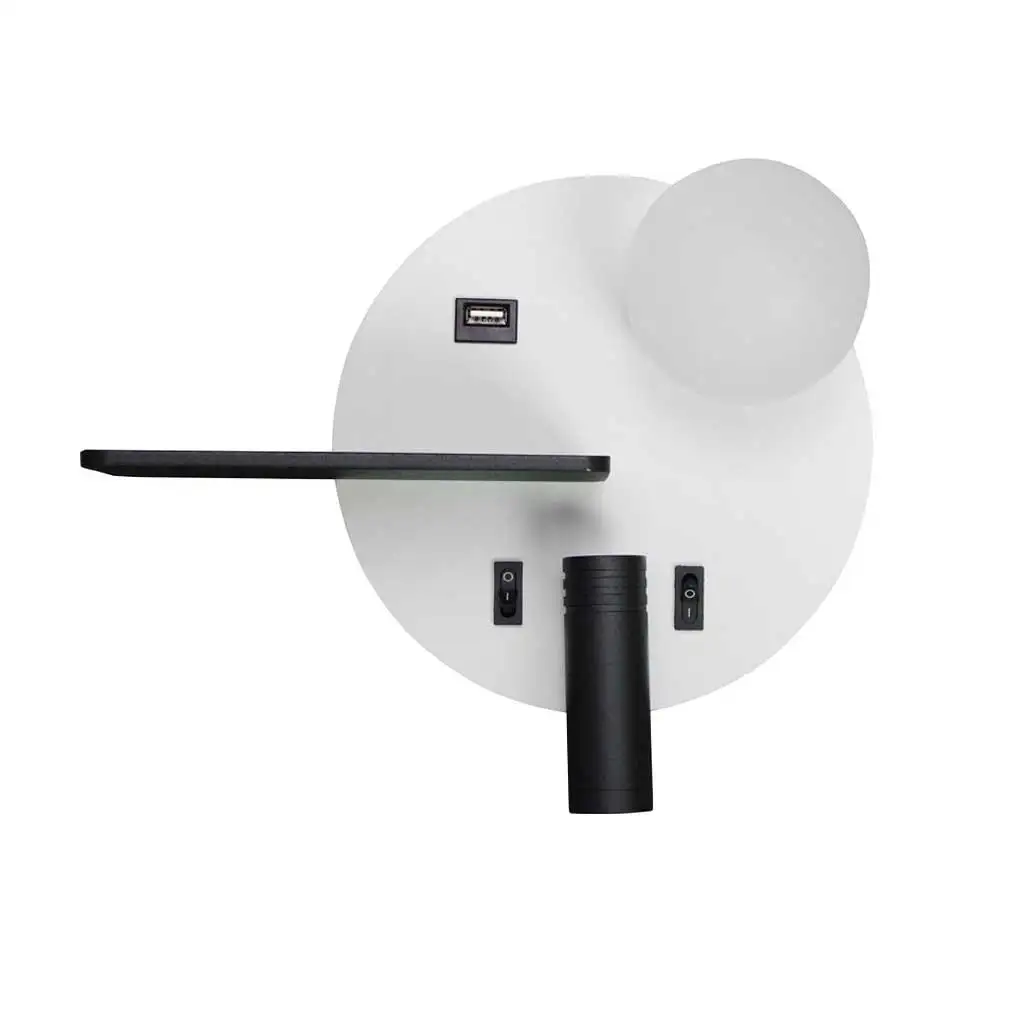 Bedside Wall Light USB Interface Adjustable Flashlight Reading Lamp Lighting Tool with Holding Plate White Right Type 1
Bedside Wall Light USB Interface Adjustable Flashlight Reading Lamp Lighting Tool with Holding Plate White Right Type 1
