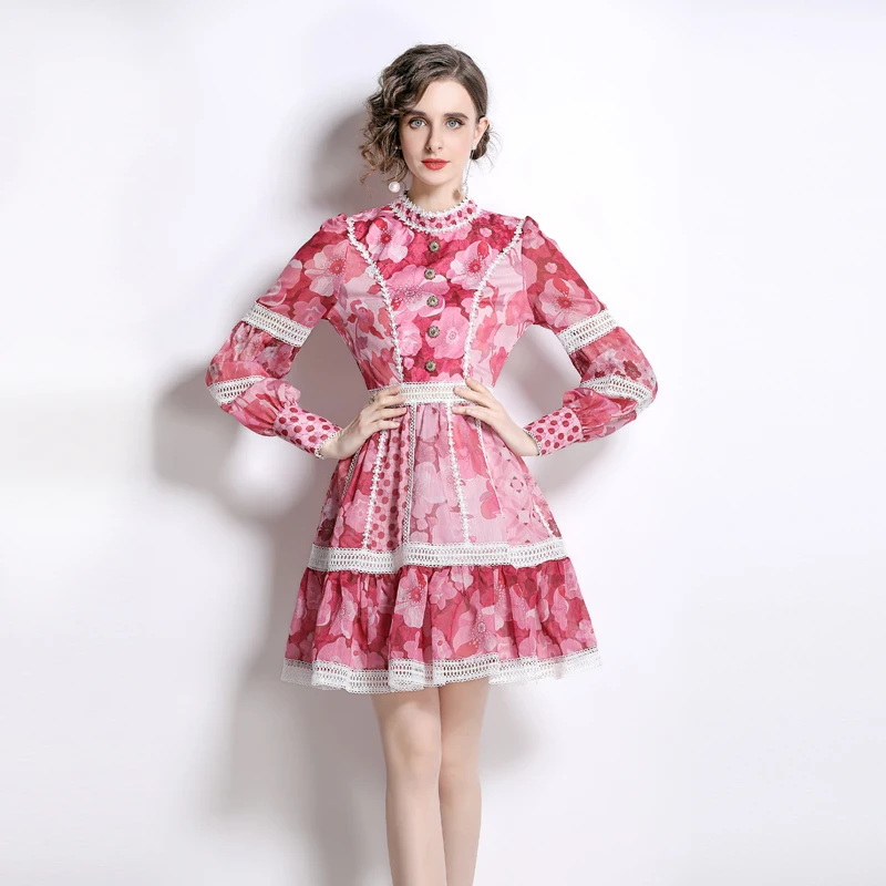 SuperAen 2022 Весна Лето Новые печатные крючком Цветочные сплайсинга стенд трапециевидные повседневные платья до колен для женщин
SuperAen 2022 Весна Лето Новые печатные крючком Цветочные сплайсинга стенд трапециевидные повседневные платья до колен для женщин