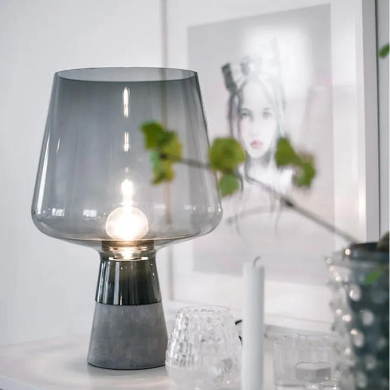 Nordic Offices Amber Glass Table Lamps Industrial Cement Reading Lamp For Bedroom Study Desk LED Decor Lights Home Bedside Lamps
Nordic Offices Amber Glass Table Lamps Industrial Cement Reading Lamp For Bedroom Study Desk LED Decor Lights Home Bedside Lamps