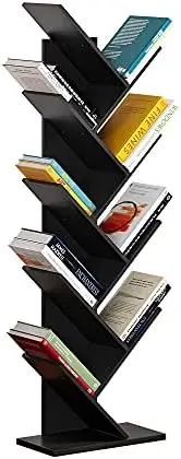 

Книжная полка, книжный шкаф с геометрическим деревом, деревянные книжные полки для хранения, стеллаж из МДФ для книжных, журналов, компакт-дисков и фотографий